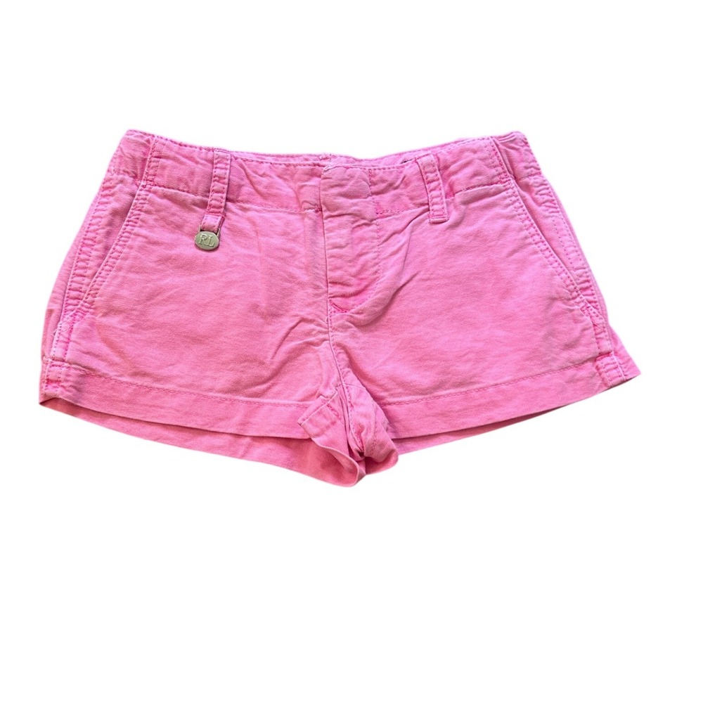 Ralph Lauren Chino Shorts Kids Pink Classic Preppy Cotton SIZE 3/3T